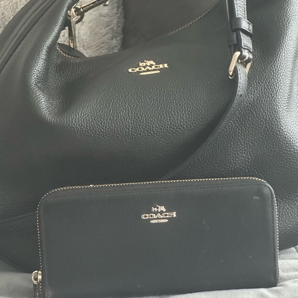 Coach bag with matching coach wallet